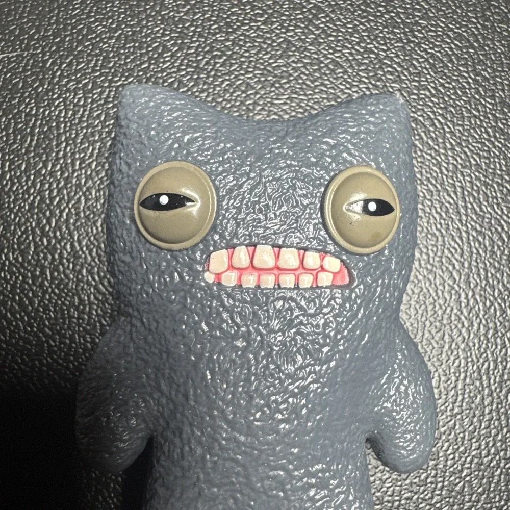 Fuggler Decorative Mini Figure Plastic Cute Toy Funny Ugly Monster Gray‎